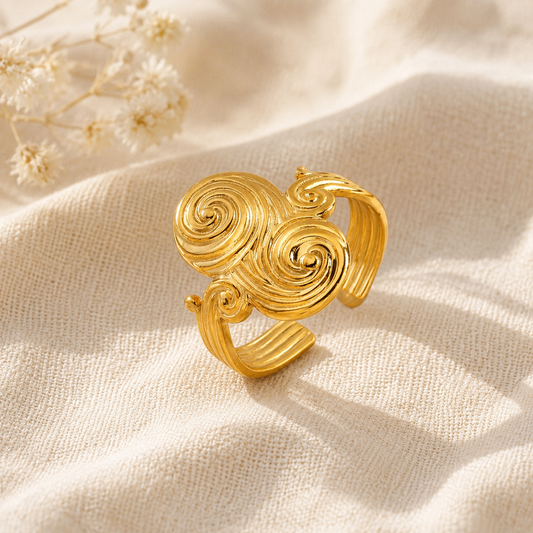 Golden Current Ring