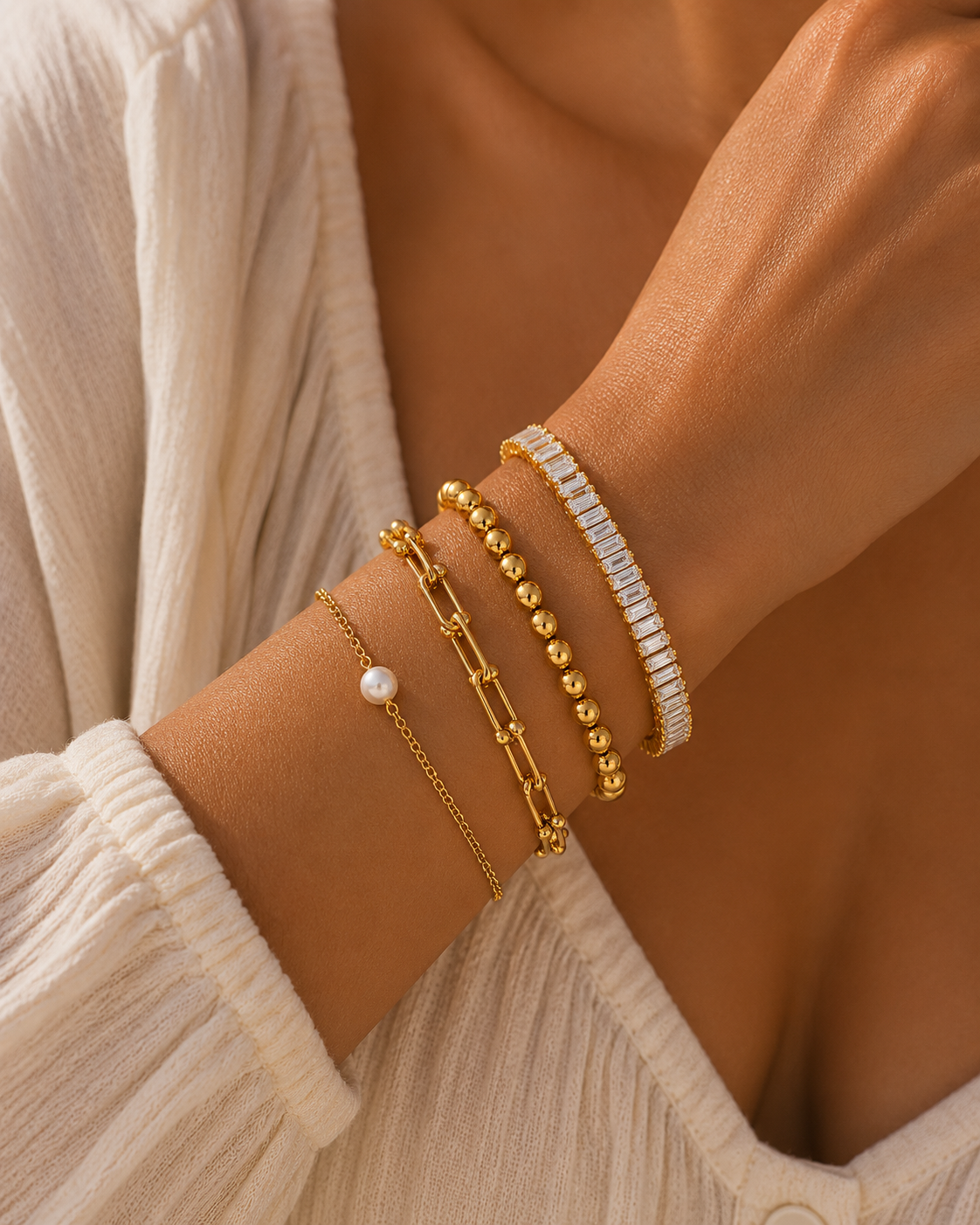 Golden Orbit Bracelet